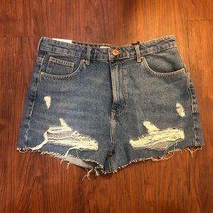 Vintage high rise jean shorts